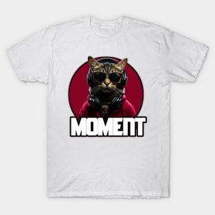 Moment Cool Cat Design T-Shirt